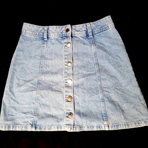 H&M Demin Button Down Skirt